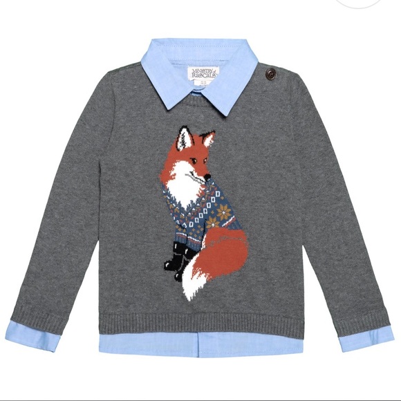 Rascals Intarsia Fox Sweater 